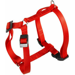 Champion p Pettorina in nylon per cani. Vari colori, varie misure.. Variante medium - Misure: a: 37-57 cm b: 44-72 cm 15 mm - Rosso - Ferplast