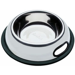 Ferplast - nova Ciotola in acciaio inox con impugnatura laterale - 5 misure. Variante kc 72 - Misure: ø 21 x h 4.9 cm - 0.5 l -