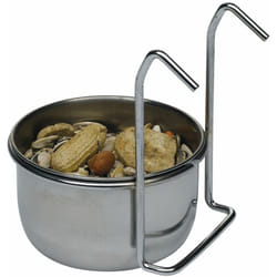 Ferplast - sirio Ciotola in acciaio inox per pappagalli e cacatua . Variante l 300 - Misure: ø 9.5 x h 4.9 cm - 0.3 l -