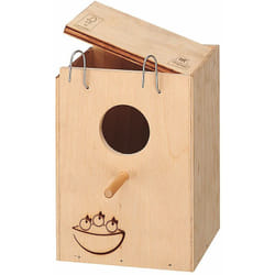Ferplast - nido small Nido per uccelli in legno fsc. Variante small - Misure: 13 x 12 x h 17 cm -