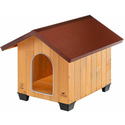 Ferplast - domus Cuccia per cani in legno fsc - 6 misure. Variante medium - Misure: 70 x 82 x h 67 cm -