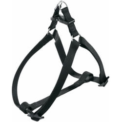 Ferplast EASY P Pettorina in nylon per cani, disponibile in tanti colori e misure. Variante EXTRA LARGE - Misure: A=B 63-94 cm 25 mm - Nero