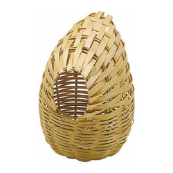 Ferplast - Nido pa 4452 Nido chiuso in vimini per canarini, piccoli uccelli ed esotici . Variante pa 4452 - Misure: 8.5 x h 11.5 cm - ø 10.6 cm -