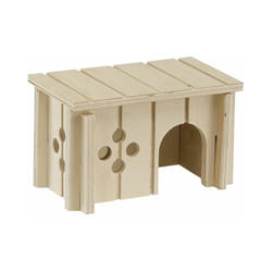 Sin 4641 Casetta per criceti in legno fsc ecosostenibile. Variante sin 4641 - Misure: 12.5 x 7.5 x h 7 cm - - Ferplast