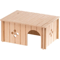Sin 4646 Casetta per conigli e conigli nani sin 4646 in legno fsc ecosostenibile. Variante sin 4646 - Misure: 33 x 23.6 x h 16 cm - - Ferplast