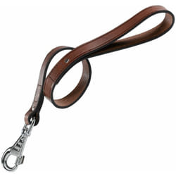 Ferplast - vip gm Guinzaglio corto per cani in cuoio di toro - 2 misure. Variante GM20/60 - Misure: 20 mm x l 60 cm - Marrone