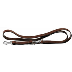 Ferplast - vip ga Guinzaglio in cuoio di toro con lunghezza regolabile - 3 misure. Variante GA12/200 - Misure: 12 mm x l 200 cm - Marrone