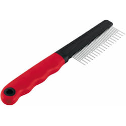 Ferplast GRO 5866 Pettine con denti di due misure per cani e gatti dal pelo medio e lungo. Variante GRO 5866 - Misure: 20.2 x 1.6 x h 4.2 cm -