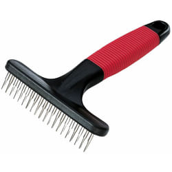 Gro 5872 Pettine a rastrello con denti rotanti per cani dal pelo medio e lungo. Variante gro 5872 - Misure: 15.5 x 11 x h 3.3 cm - - Ferplast
