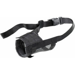 Muzzle net Museruola per cani in rete di nylon - 5 taglie. Variante m - Misure: a: 35-55 cm b: 13-24 cm c: 10.5 cm - - Ferplast