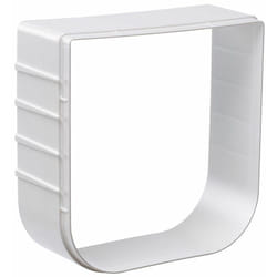 Ferplast SWING EXTENSION Tunnel estensibile per portine Swing per cani e gatti. Variante SWING 1 - Misure: 15.5 x 5 x h 16 cm - Bianco