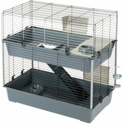Ferplast - rabbit 100 double Gabbia a due piani per conigli. Variante rabbit 100 double - Misure: 95 x 57 x h 93.5 cm -