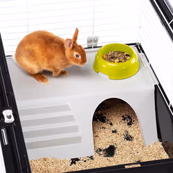 Ferplast Casita 100 Rabit Grigio talpa, Bianco - Vista aggiuntiva 5