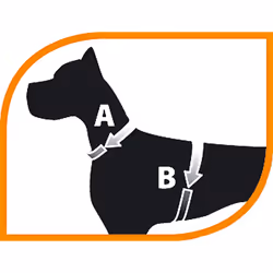 Ferplast Ergocomfort P XL Nero, Blu Cane Pettorina gilè