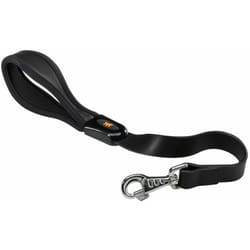 Ferplast - giotto black gm 25/60 Guinzaglio corto in vera pelle con impugnatura ergonomica. Colore nero.. Variante GM25/60 - Misure: 25 mm x l 60 cm