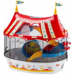 Ferplast - circus fun Gabbia per criceti e piccoli roditori . Variante circus fun - Misure: 49.5 x 34 x h 42.5 cm -