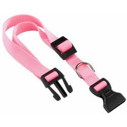 Ferplast CLUB C Collare in nylon per cani, in varie misure e colori. Variante C20/56 - Misure: A: 36-56 cm B: 20 mm - Rosa