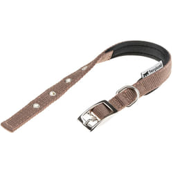 Daytona c Collare in nylon con soffice imbottitura - in vari colori e misure. Variante C15/35 - Misure: a: 27-35 cm b: 15 mm - Marrone - Ferplast
