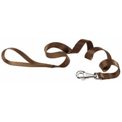 Club g Guinzaglio in nylon per cani, in varie misure e colori. Variante G15/120 - Misure: 15 mm x l 120 cm - Marrone - Ferplast