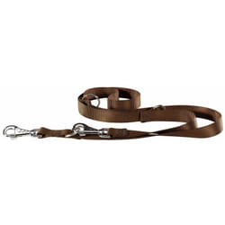 Club ga Guinzaglio regolabile in nylon per l'addestramento di cani - in vari colori e misure. Variante GA20/200 - Misure: 20 mm x l 200 cm - Marrone