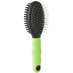 Ferplast - Spazzola combinata per gatti gro 5798, Delicate punte arrotondate, Setole morbide, Ideale per animali a pelo corto, medio e lungo, 19,5 x