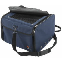 Ferplast - arca Borsa per il trasporto in auto di cani di piccola taglia. Variante arca - Misure: 38 x 38 x h 29 cm - Blu