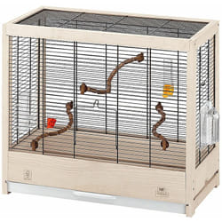 Ferplast GIULIETTA 4 Gabbia in legno FSC per canarini e uccelli esotici. Variante GIULIETTA 4 - Misure: 57 x 30 x h 50 cm -