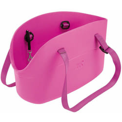 Ferplast - with-me Borsa in resina per il trasporto di cani di piccola taglia. Vari colori.. Variante - Misure: 21.5 x 43.5 x h 25 cm - Fucsia