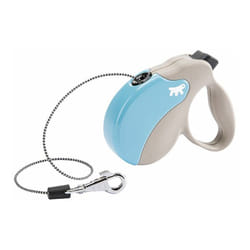 Amigo cord Guinzaglio allungabile con cordino. 4 misure e vasta scelta di colori.. Variante mini - Misure: 12 x 3 x h 10 cm - Azzurro - Ferplast