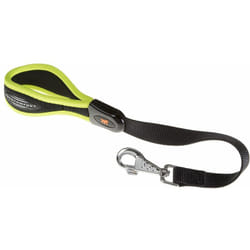 Ergofluo gm Guinzaglio corto per cani in nylon con morbida impugnatura.. Variante - Misure: 25 mm x l 55 cm - Giallo - Ferplast
