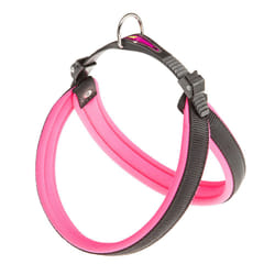 Ferplast Agila Fluo Nero, Fucsia Nylon Cane Pettorina gilè