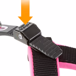 Ferplast Agila Fluo Nero, Fucsia Nylon Cane Pettorina gilè