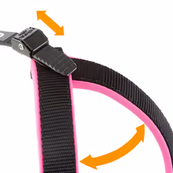 Ferplast Agila Fluo Nero, Fucsia Nylon Cane Pettorina gilè - Vista aggiuntiva 4