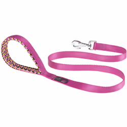 MATERIALE MORBIDO E ROBUSTO - Guinzaglio per cani dal design sportivo in nylon robusto, ha una morbida impugnatura imbottita ...