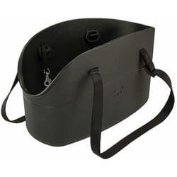Ferplast - with-me small Borsa in resina per il trasporto di cani di piccola taglia. Diversi colori moda.. Variante - Misure: 14 x 35 x h 22 cm - Nero