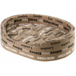 Dandy c Cuccetta in cotone con imbottitura. Varie misure.. Variante 45 - Misure: 45 x 35 x h 13 cm - Marrone - Ferplast