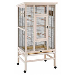 Wilma Voliera in legno fsc per canarini, cocorite e uccelli esotici. Variante wilma - Misure: 83 x 67 x h 158.5 cm - - Ferplast
