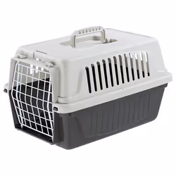 Ferplast Atlas 5, Trasportino rigido, Trasportino a gabbia, Gatto, Cane, Caricamento frontale, Grigio, Nero, Monocromatico