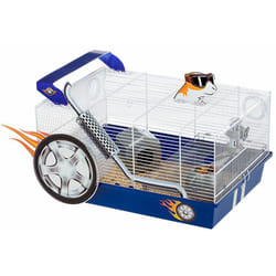 No Brand - Ferplast dragster Gabbia per criceti ad ambientazione Dragster. Adesivi inclusi.. Variante dragster - Misure: 50 x 35 x h 25 cm - Bianco