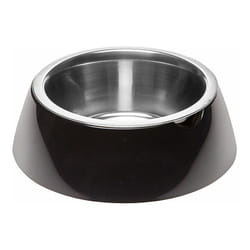 Ferplast - jolie Ciotola in acciaio per cani e gatti con portaciotola in plastica. Varie misure e colori.. Variante small - Misure: ø 17.1 x h 5.5 cm