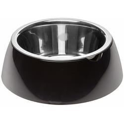 Ferplast - jolie Ciotola in acciaio per cani e gatti con portaciotola in plastica. Varie misure e colori.. Variante medium - Misure: ø 20 x h 6.7 cm