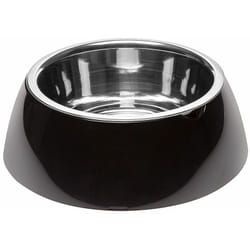 Ferplast - jolie Ciotola in acciaio per cani e gatti con portaciotola in plastica. Varie misure e colori.. Variante large - Misure: ø 23.3 x h 7.5 cm