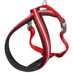Daytona cross p Pettorina riflettente per cani con fibbia magnetica. In vari colori e misure. . Variante l - Misure: b: 70-96 cm 25 mm - Rosso