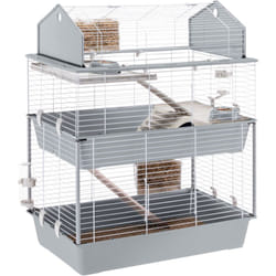Ferplast - barn 100 double Gabbia a tre piani per conigli, accessori inclusi.. Variante barn 100 double - Misure: 95 x 57 x h 121 cm -