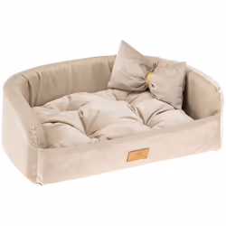 Il lettino per cani e gatti Harris ha una forma elegante e arrotondata con sponde laterali imbottite per massimo comfort e un ...