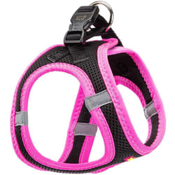 Kaori p Pettorina traspirante per cani con inserti riflettenti. In vari colori e misure. . Variante s - Misure: a: 30-32 cm b: 36-44 cm - Fucsia