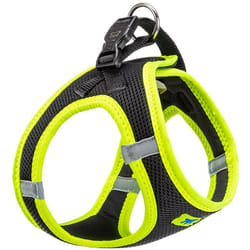Kaori p Pettorina traspirante per cani con inserti riflettenti. In vari colori e misure. . Variante m - Misure: a: 32-34 cm b: 44-48 cm - Verde acido