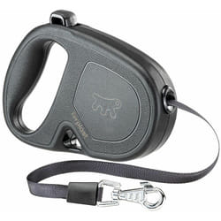 Flippy one tape Guinzaglio allungabile con fettuccia estensibile per cani. Varie misure e colori.. Variante s - Misure: 14.7 x 3 x h 10 cm - Nero