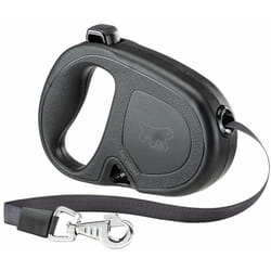 Flippy one tape Guinzaglio allungabile con fettuccia estensibile per cani. Varie misure e colori.. Variante m - Misure: 16 x 3.4 x h 11 cm - Nero