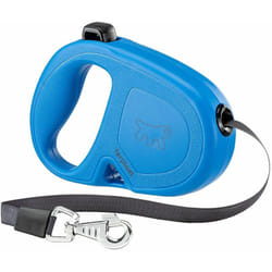 Flippy one tape Guinzaglio allungabile con fettuccia estensibile per cani. Varie misure e colori.. Variante m - Misure: 16 x 3.4 x h 11 cm - Blu